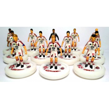 Subbuteo Andrew Table Soccer AC Milan 2004-05 away kit on WSB Professional bases